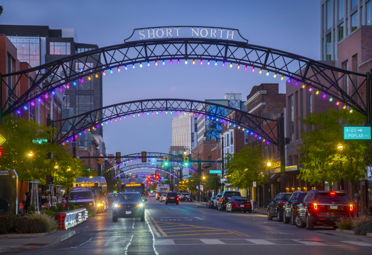 Short North, Arches, Columbus Ohio.